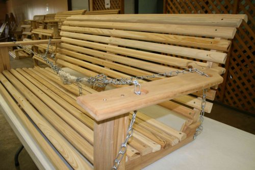 Cypress 5' Handmade Porch Swing