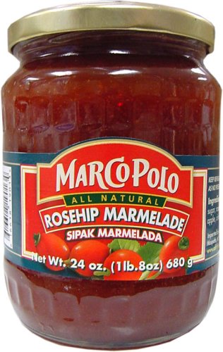 Marco Polo Rosehip Marmelade (Marmelada Sipak) All Natural 24 oz Jar