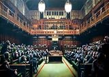 BANKSY ART Poster PRINT (Monkeys in Parliament) 11.7" x 16.5"- 297mm x 420mm