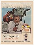1963 Int'l TV Commentator State Express Cigarette Print Ad