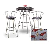 Chrome Bar Table & 2 Chrome 29