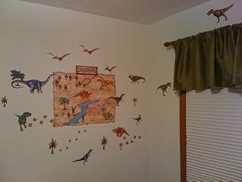 Wallies Peel and Stick Wall Play Mural, Dino Park