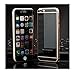 Mcoolbo Electroplating Mirror Effect Screen Tempered Glass Screen Protector Whole Body Protection Anti Scratches [Front and Back] for iPhone 6 & iPhone 6S 4.7inch (Black)