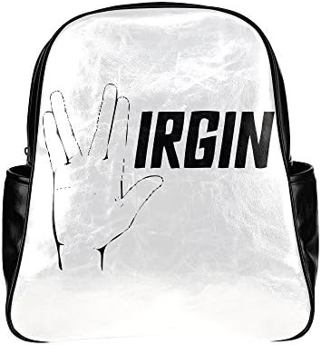 Seallm Unisex Virgin Black Stylish Multi Pocket Backpack