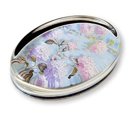 Hydrangeas - Oval Glass Paperweight