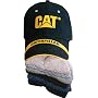 Caterpillar Black Men's Baseball Cap And 6 Pack Assorted Colors Socks, One Size