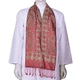 Mens Silk Scarf Handmade In India 12 x 60 inches ~ ShalinIndia