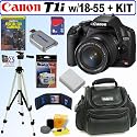 Canon EOS Rebel T1i 15.1 MP CMOS Digital SLR Camera with EF-S 18-55mm f/3.5-5.6 IS Lens + 8GB Deluxe Accessory Kit