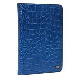 JAVOedge Cobalt Bule Croc Book Style Case for the Barnes & Noble Nook