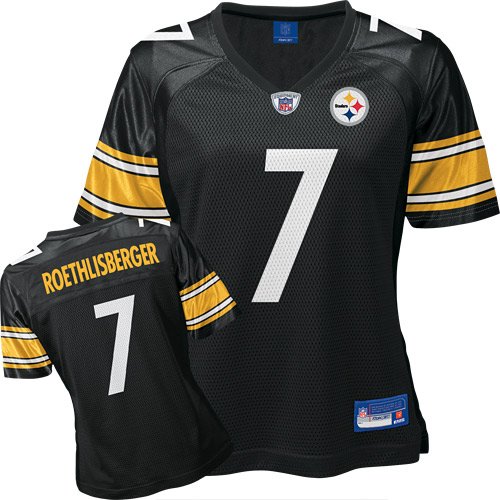 Reebok Pittsburgh Steelers Ben Roethlisberger Women's Replica Jersey Large