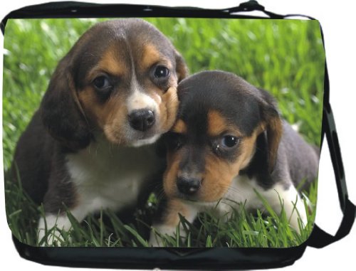 Beagle Puppies Dog Design Messenger Bag Laptop Bag School Bag - Unisex - Ideal Gift for all occassions!