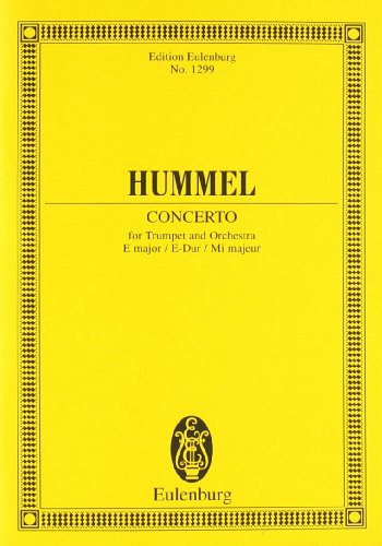 TRUMPET CONCERTO E MAJOR     STUDY SCORE (Edition Eulenburg)