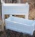 All Maine Bucket D006PW 36 Inch Planter with Tall Legs - Painted White