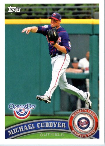 2011 Topps Opening Day Baseball Card #9 Michael Cuddyer - Minnesota Twins - MLB Trading Card  In A Protective Screwdown Display Case!