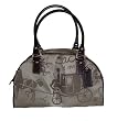 Coach Horse & Carriage Sateen Signature Zip Satchel Handbag 14481