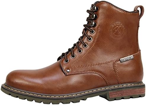 Serene Mens High Top Lace Up Fashion Oxfords (10.5 D(M)US, Brown)