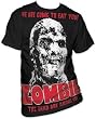 Zombie Living Dead All Over Big Print Mens Subway T-shirt