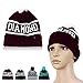MuLuo Wool Winter Men Women Cap Diamond Pattern Gorro Beanies Hats Red