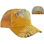 CHRISTIAN AUDIGIER Ed Hardy SMET Unisex Mens Womens Signature Logo Rose Tattoo Trucker Hat Cap Gold