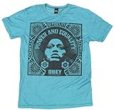 Peace & Equality Vintage Heather Guys T-shirt in Teal by Obey Clothing