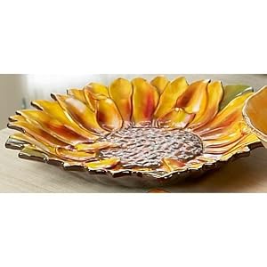 Tuscan Sunflower Shaped Platter