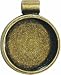 Lisa Pavelka  Antique Gold Circle Bezel Settings, Nickel and Lead Free , 1"