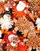 Set of 12 Christmas Hedge Ball Toy Figures Santa Reindeer Snowman Gingerbread Man