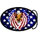 USA American Flag Wing Eagle Belt Buckle