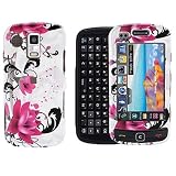 51s9aWAaI3L. SL160  Samsung Rogue U960 Cell Phone Red Flower on White Design Protective Case Faceplate Cover + Free LiveMyLife Wristband