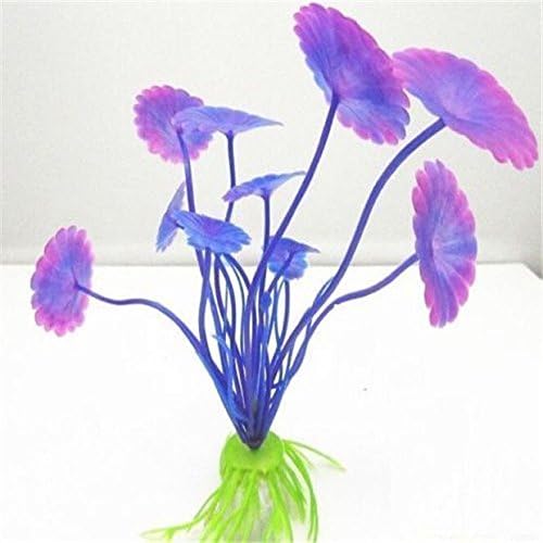 Artificial Simulation Fake Plants Aquarium Grass Glory Decoration Purple