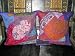 Gift for Him-2 Violet Gujrati Embroidered Sari Toss Pillow Cushion Covers Free Shipping