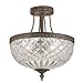 Crystorama 118-12-EB Crystal Three Light Ceiling Mounts from Richmond collection in Bronze/Darkfinish,
