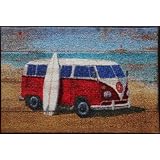 Waschbare Fussmatte - Strandbus - Martin Wiscombe 47x73cm wash+dryvon "WMK"