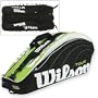 Wilson Black/Lime Tour Super 6 Pack Bag