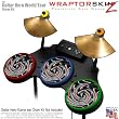 Alecias Swirl 02 Skin by WraptorSkinz fits Guitar Hero 4 World Tour Drum Set for Nintendo Wii, XBOX 360, PS2 & PS3 (DRUMS NOT INCLUDED)