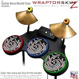 Alecias Swirl 02 Skin by WraptorSkinz fits Guitar Hero 4 World Tour Drum Set for Nintendo Wii, XBOX