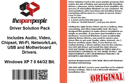 Driver Solution Pack For Compaq 615 Notebook PC Installs Fix Audio Video Chipset Wi-Fi Network/Lan USB Motherboard Drivers- Windows XP Vista 7 8 32/64 Bit DVD Disk