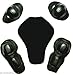 BLADE MOTORCYCLE RIDING ARMOR BIKER LEATHER JACKET BLACK