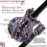 Camouflage Purple Skin by WraptorSkinz TM fits Nintendo Wii Guitar Hero III ....