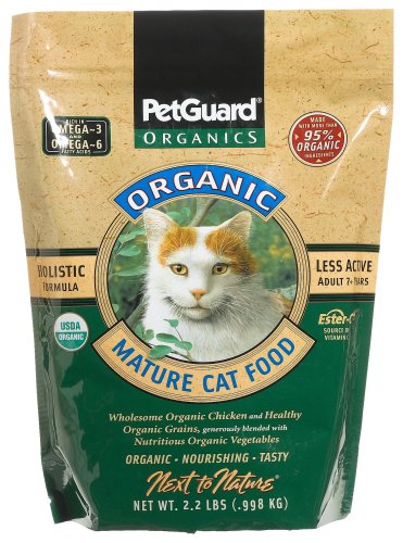 Pet Guard Organics, Mature Cat Food Dry, 2.2 Pound Pouch (Pack of 2)