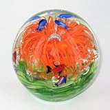 Crystal Glass Aquarium Ball Tropical Fish Statue Paper Weight