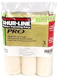 Shur-Line 7710 Professional 1/2-Inch Nap Lamfab Roller Covers, 3-Pack