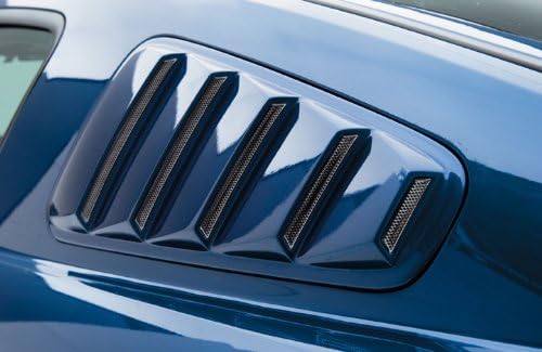 3dCarbon 2005-2009 Mustang Quarter Window Louvers (painted: Yellow - D6)