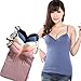COOLOMG Woman Ladies Adjustable Strap Built In Padded Bra Tank Top Camisole Vest