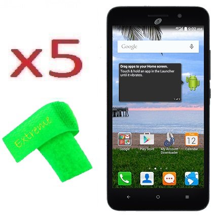 5 x Straight Talk Tracfone NET10 Huawei Raven LTE H892L Screen Protector Guard CLEAR PRE-CUT No Cutting Require Perfect Fit + EXTREME BRAND (5 x Clear Screen Protector)