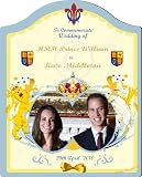 HRH Prince William and Kate Middleton WEDDING DATE 29th April 2011 Commemorative Plaque Souvenier Memoribilia