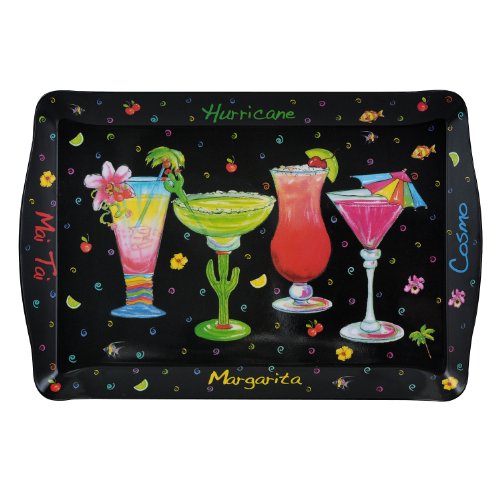 Merritt Happy Hour Collection Melamine Dishware 24349-3-C6V50, Type: Tray 17″
