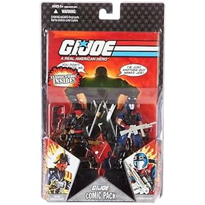 G.I. JOE Hasbro 25th Anniversary 3 3/4 Wave 7 Action Figures Comic Book 2-Pack Iron Grenedier and Viper