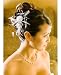 IVORY Feather Bridal Comb Floral Hair Comb Accesories