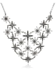 Lucky Brand "Palace Garden" Floral Cluster Collar Choker Necklace, 17"